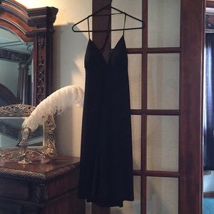 White House | Black Market backless zip up dress